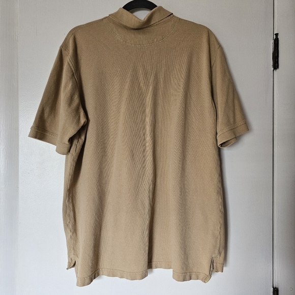 Vintage Duck Head beige cotton hipster normcore basic men's polo with a logo - Picture 5 of 6